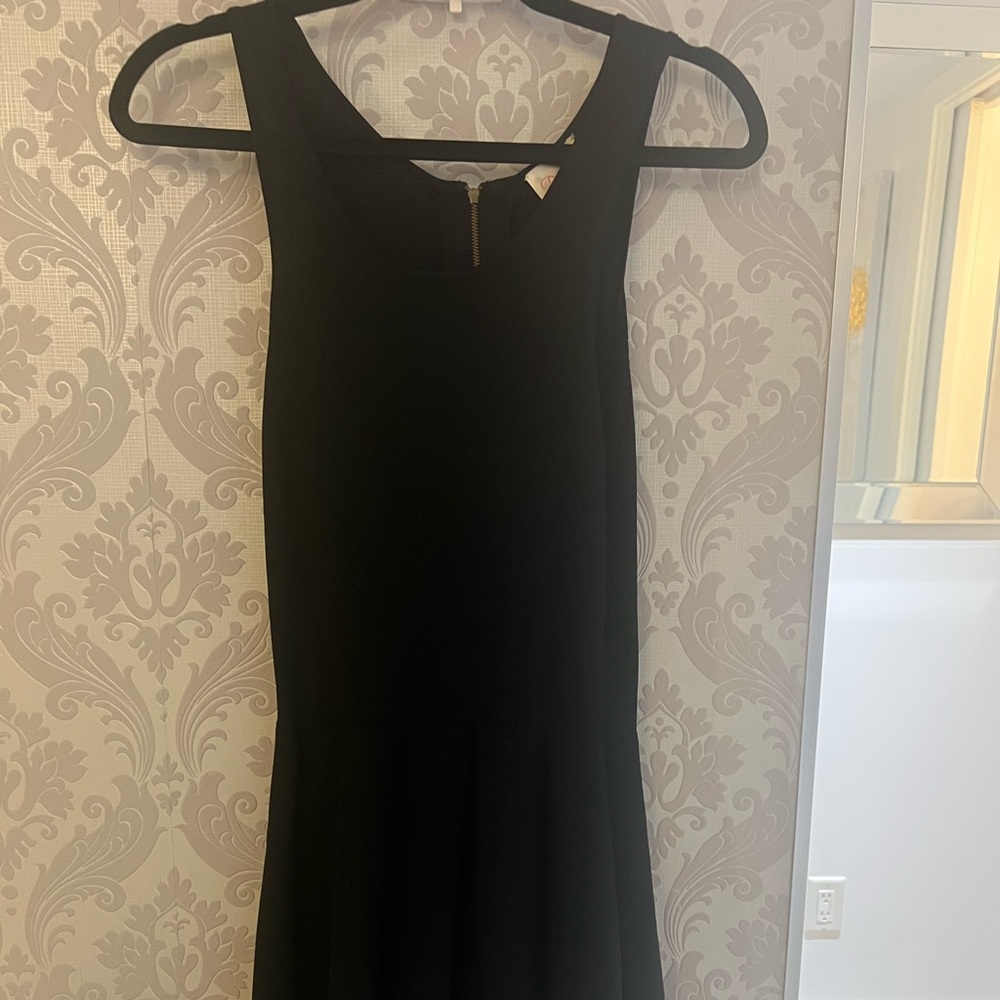 Black Parker skater dress.